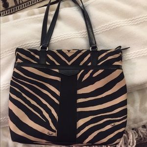 Coach zebra over the shoulder bag